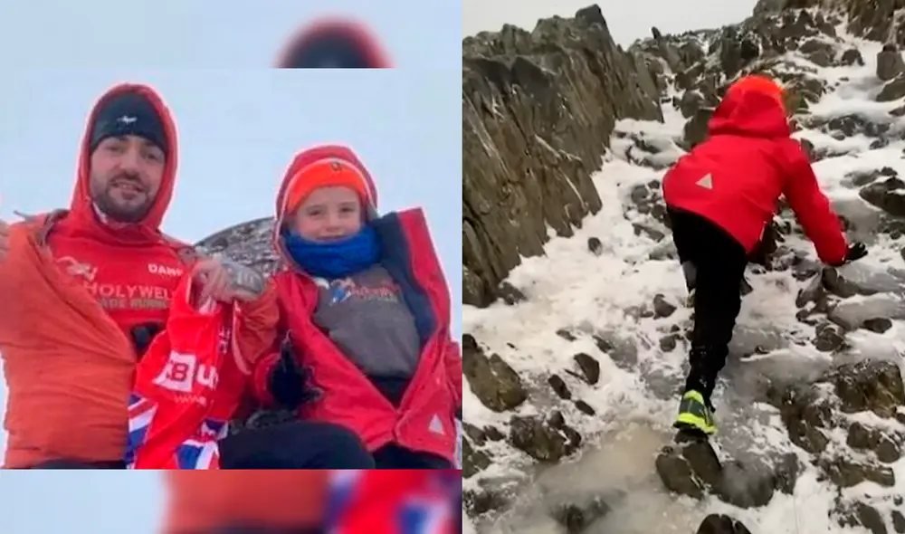 Albie Jr. Thomas, con el apoyo de su padre, quiere cumplir su sueño de participar en los Juegos Paralímpicos. Foto: composición/Wales-Daniel Thomas.