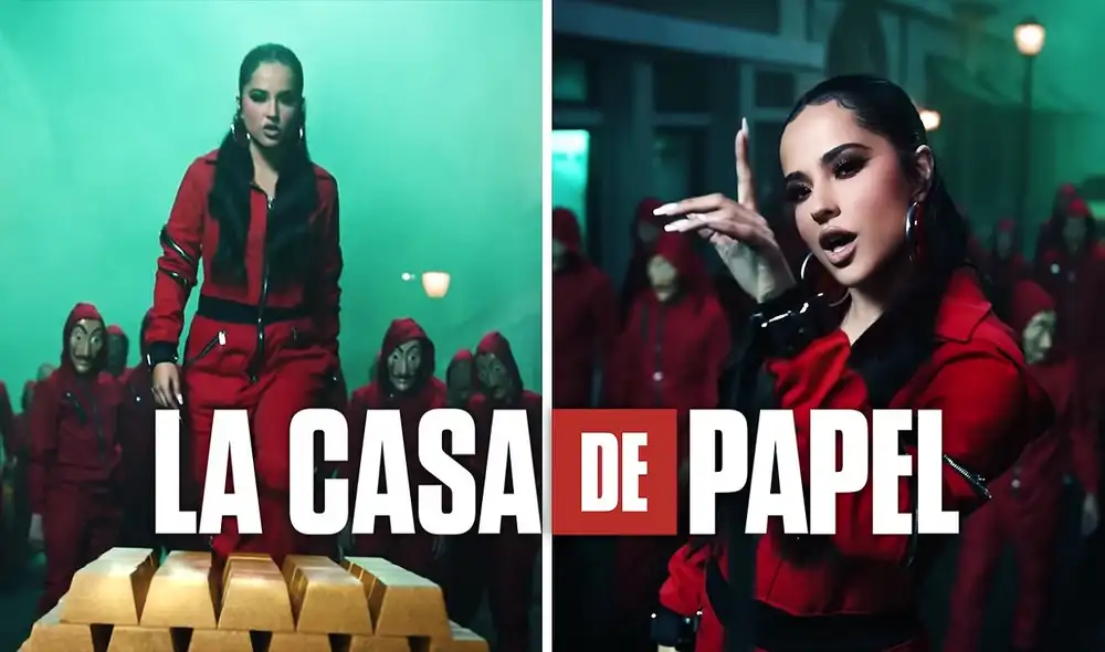 Becky G también ha agregado líneas en inglés a su versión de "Bella ciao". Foto: composición/Youtube/Netflix