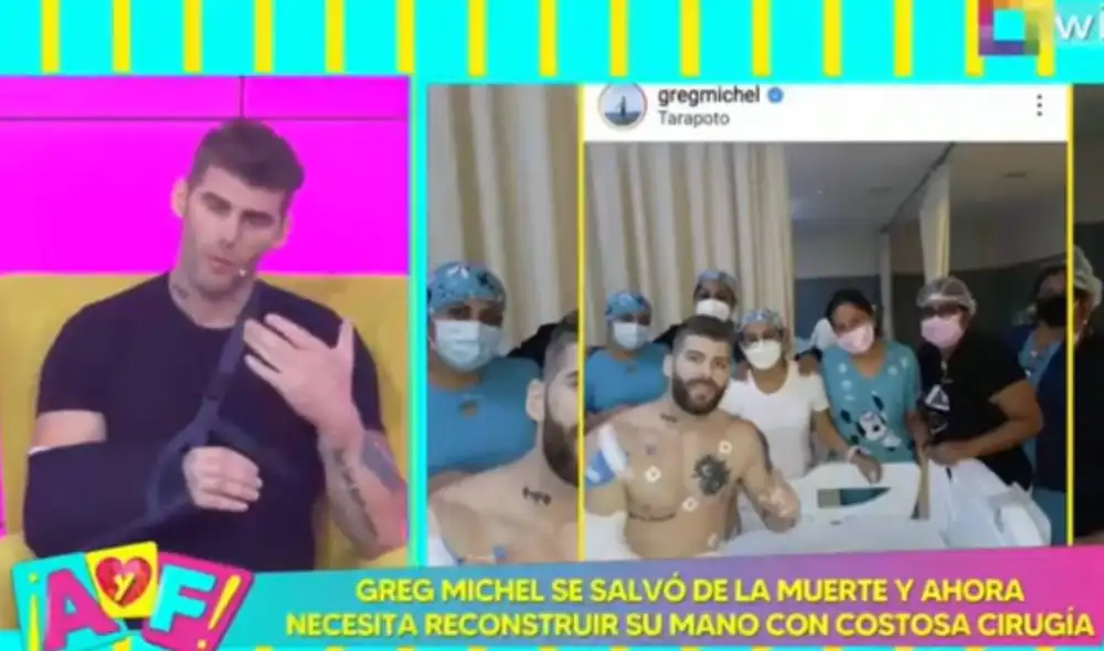 Greg Michel se presentó en Amor y fuego. Foto: captura de Willax