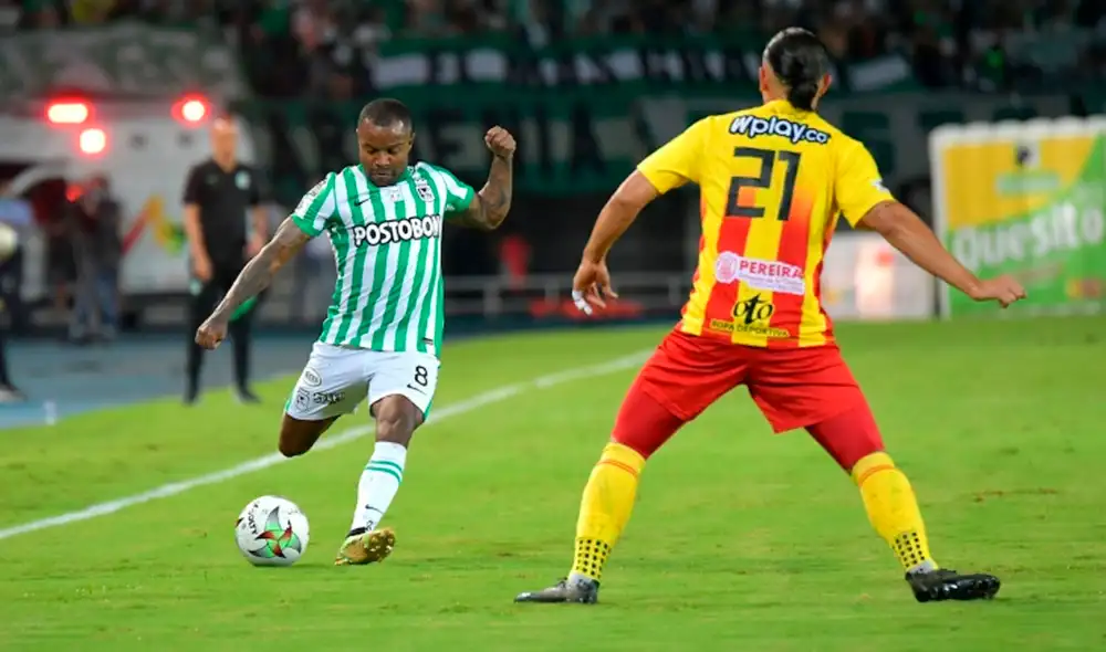 Nacional lleva dos puntos en el cuadrangular A, mientras que Pereira acaba de sumar su primer punto. Foto: Win Sports TV