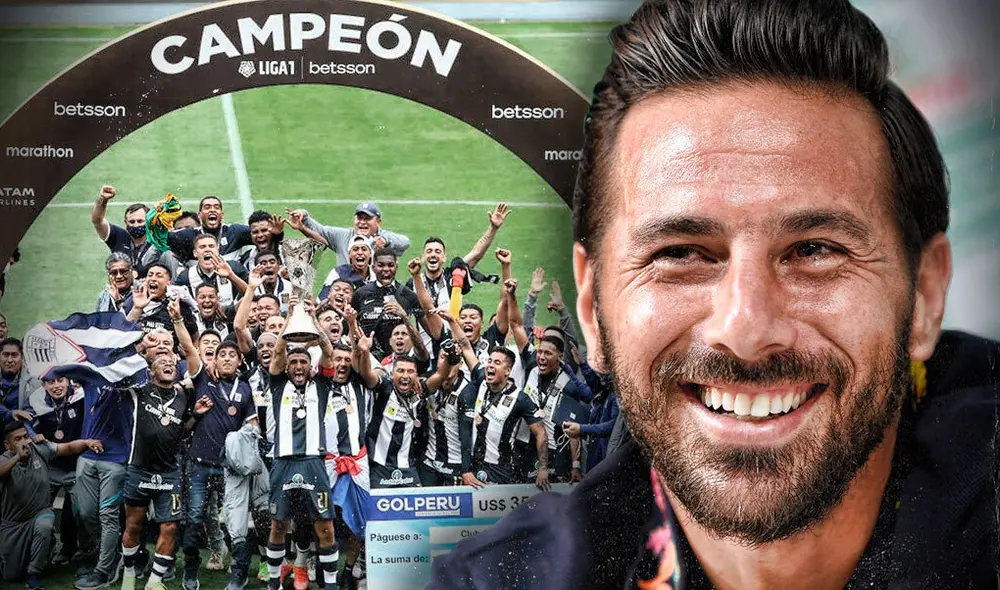 Claudio Pizarro vivió el título de los blanquiazules como un hincha más. Foto: composición GLR/Gerson Cardoso