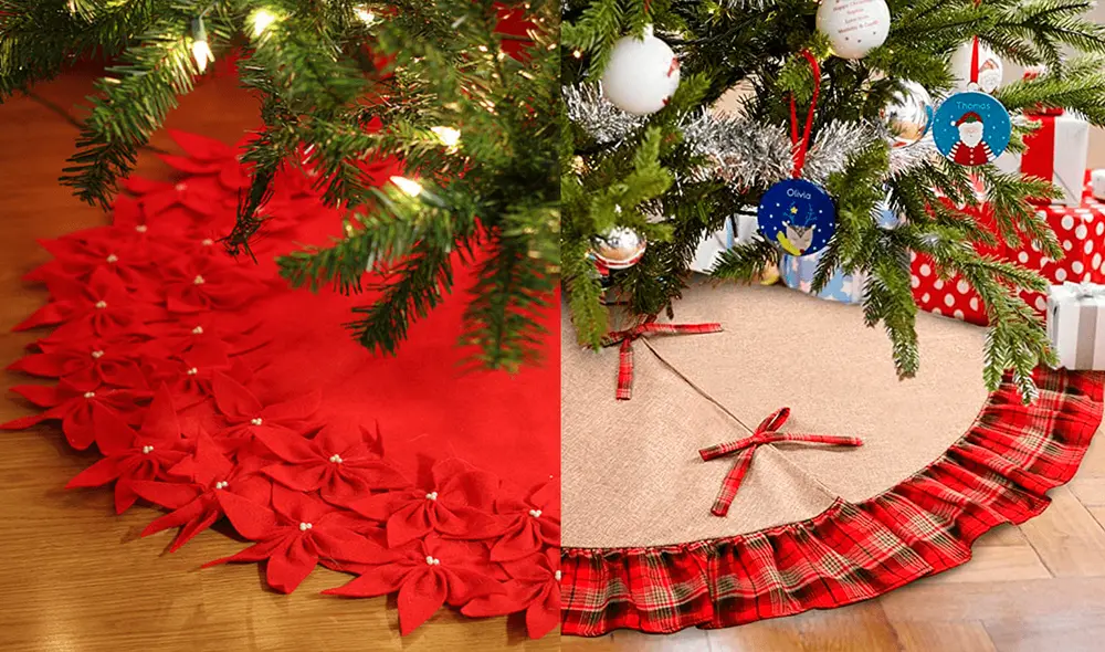 El pie del árbol navideño se puede hacer en casa con simples pasos. Foto: composición La República