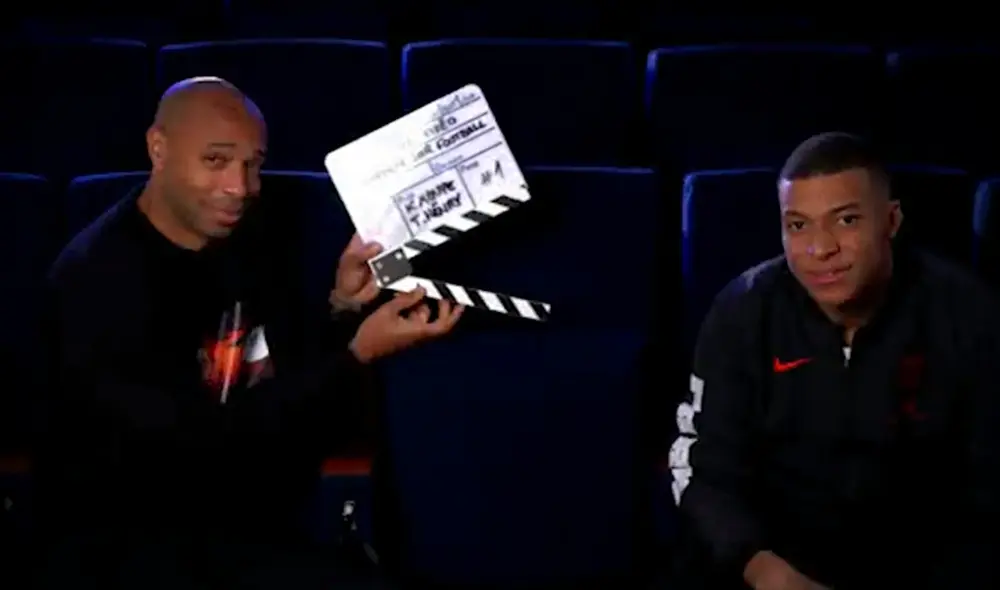 Thierry Henry y Kylian Mbappé, el pasado y presente de la selección francesa. Foto: captura Marca