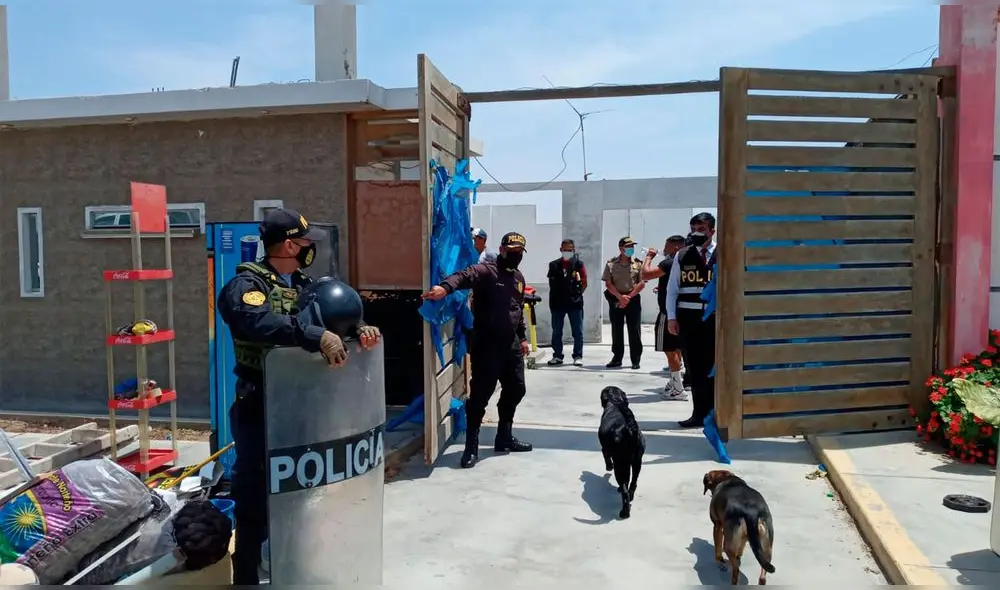 Autoridades policiales y fiscales incautaron inmueble en el distrito de Pimentel. Foto: Cortesía Autoridades policiales y fiscales incautaron inmueble en el distrito de Pimentel. Foto: Cortesía