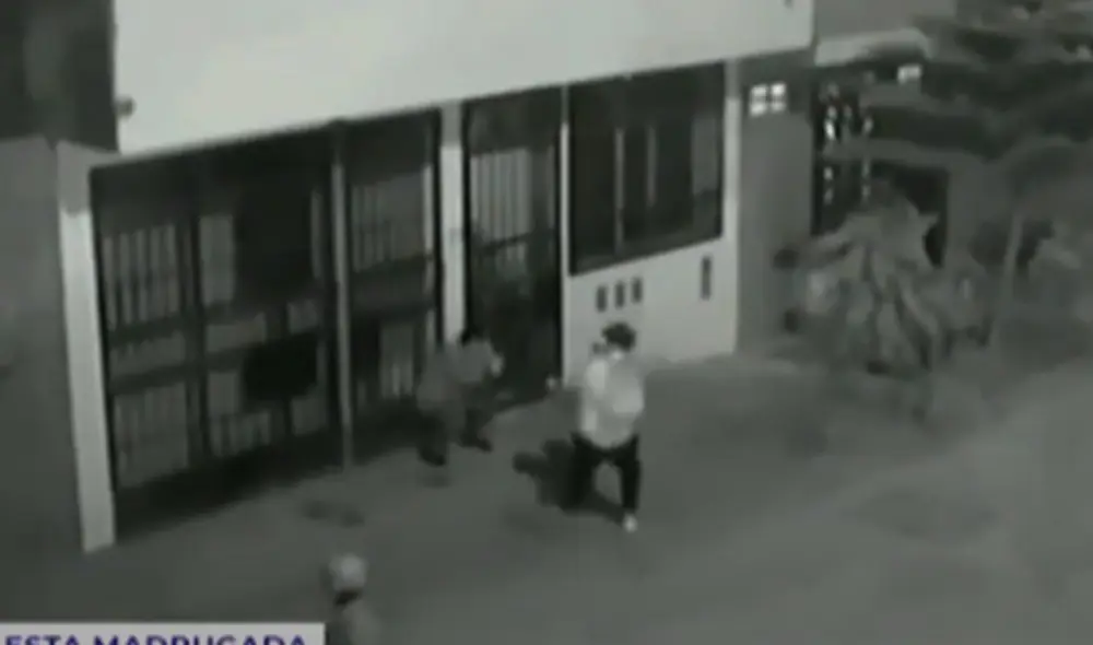 Los sujetos, hasta el momento, no han sido identificados. Cámaras de seguridad captaron el ilícito accionar. Foto: Latina Noticias