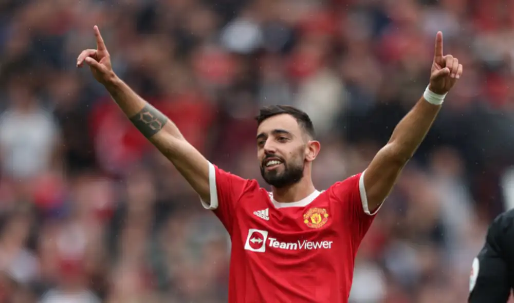 Bruno Fernandes llegó al Manchester United procedente del Sporting de Lisboa. Foto: AFP