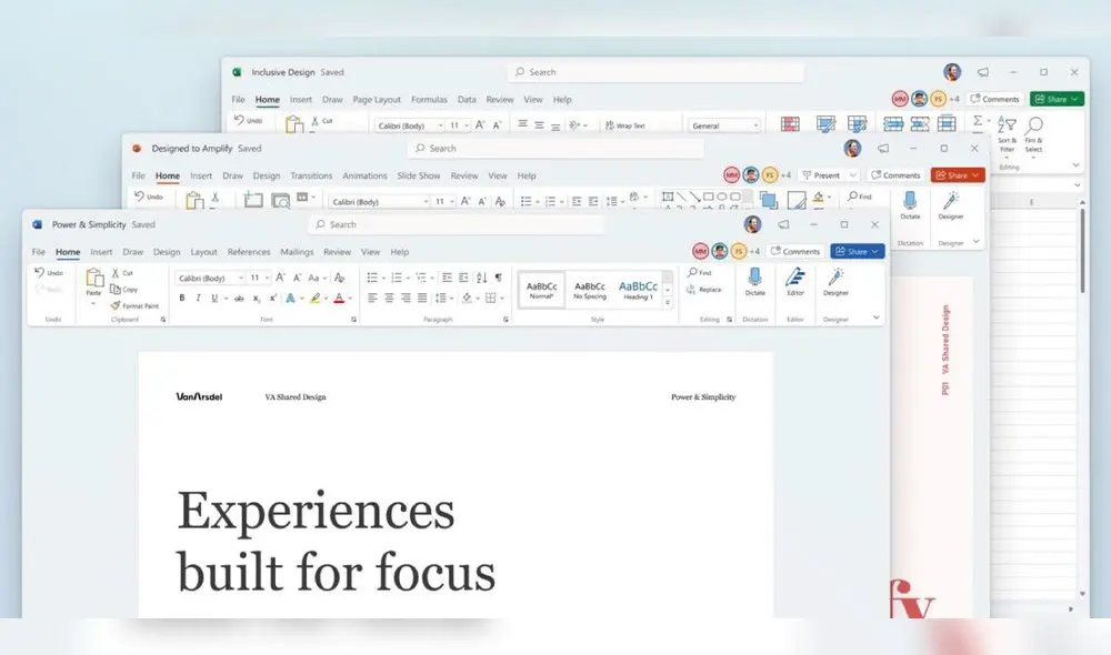 Microsoft Office llega con una nueva estética para Windows 11. Foto: genbeta