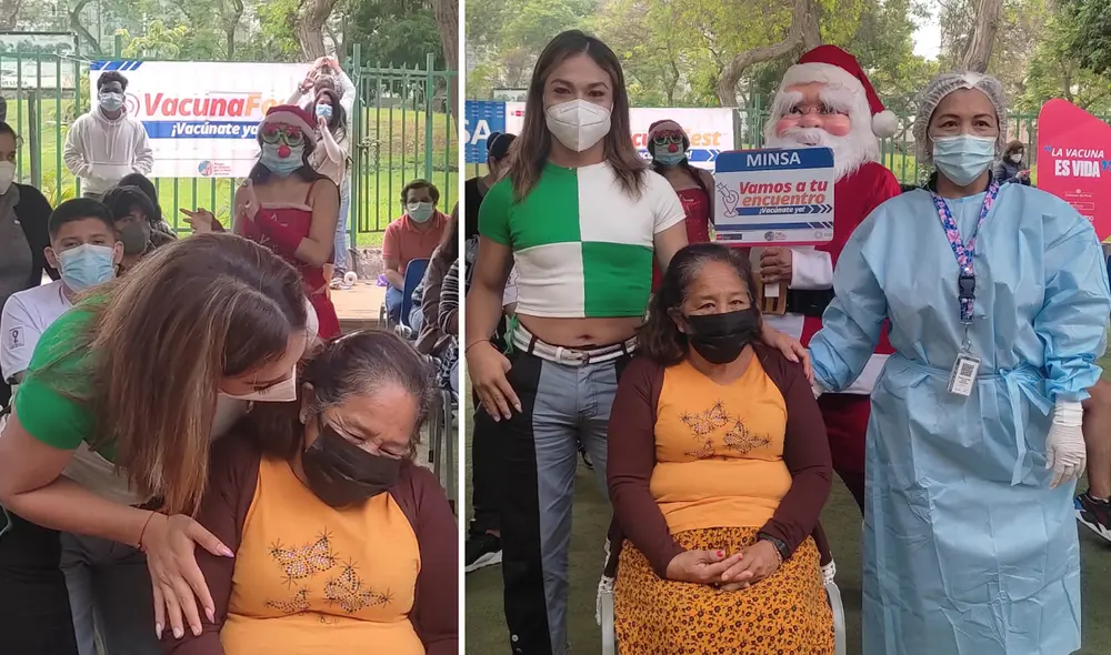 “Estuve preocupada por mi mamá. Ella tenía miedo porque hay gente que nos mete temor acerca de la vacuna”, dijo Dayanita. Foto: Pamela Advíncula/URPI-LR