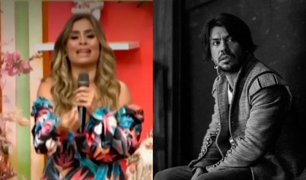 Ethel Pozo defendió a Andrea Luna tras los ataques de Pietro Sibille en redes sociales. Foto: composición Pietro Sibille/ Instagram, captura América TV.