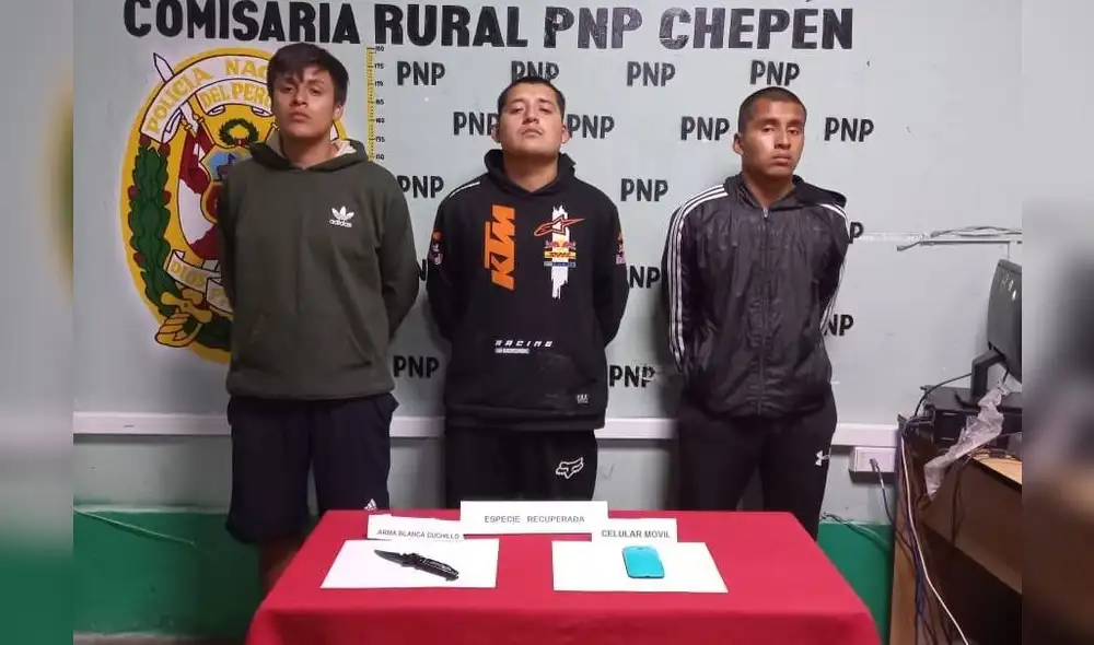 Fueron denunciados por el delito de robo agravado. Foto: PNP