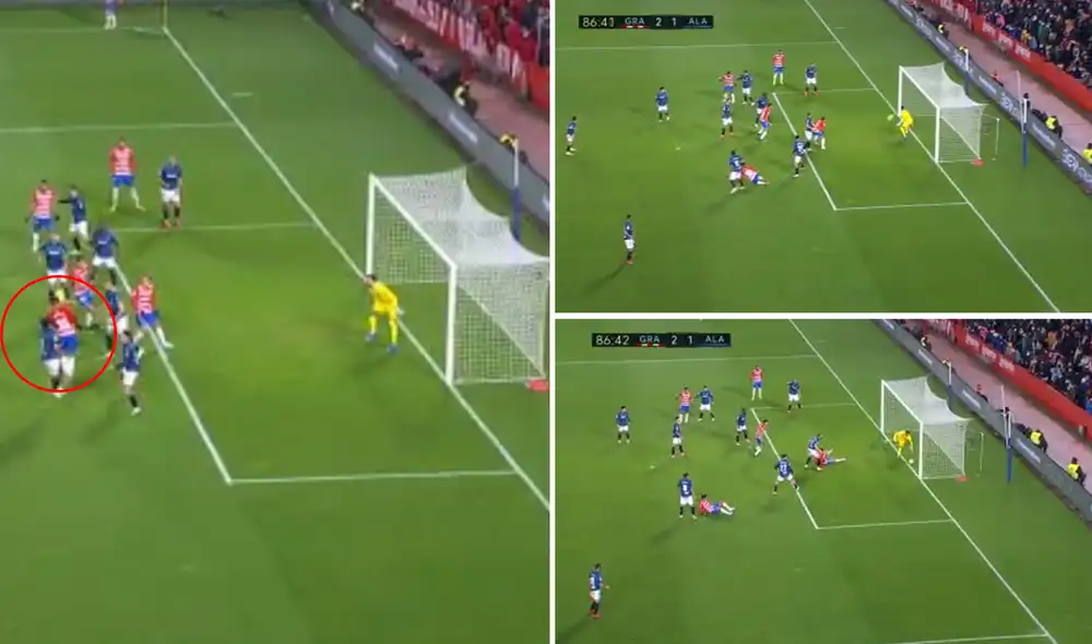 Luis Abram llegó al Granada para la presente temporada. Foto: captura de ESPN