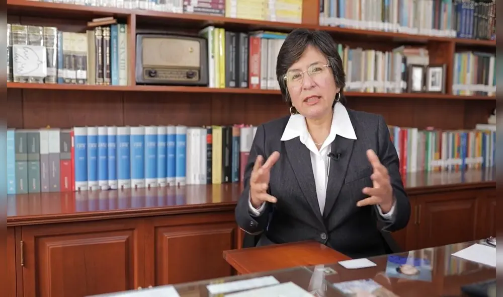 La magistrada resaltó que debido a la pandemia se ha digitalizado todos los expedientes que maneja la institución para cuidar la salud de los colaboradores. Foto: captura YouTube