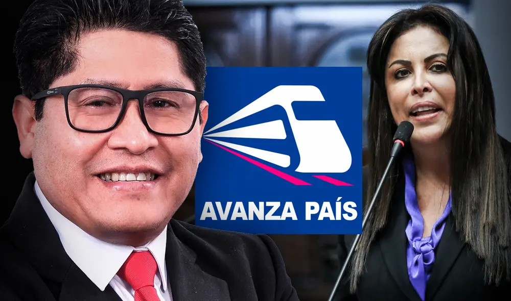 El secretario de Avanza País, Edwin de la Cruz, anuncia que Patricia Chirinos será expulsada del partido por su vínculos con Chim-Pum Callao. Foto: composición de Fabrizio Oviedo/La República El secretario de Avanza País, Edwin de la Cruz, anuncia que Patricia Chirinos será expulsada del partido por su vínculos con Chim-Pum Callao. Foto: composición de Fabrizio Oviedo/La República