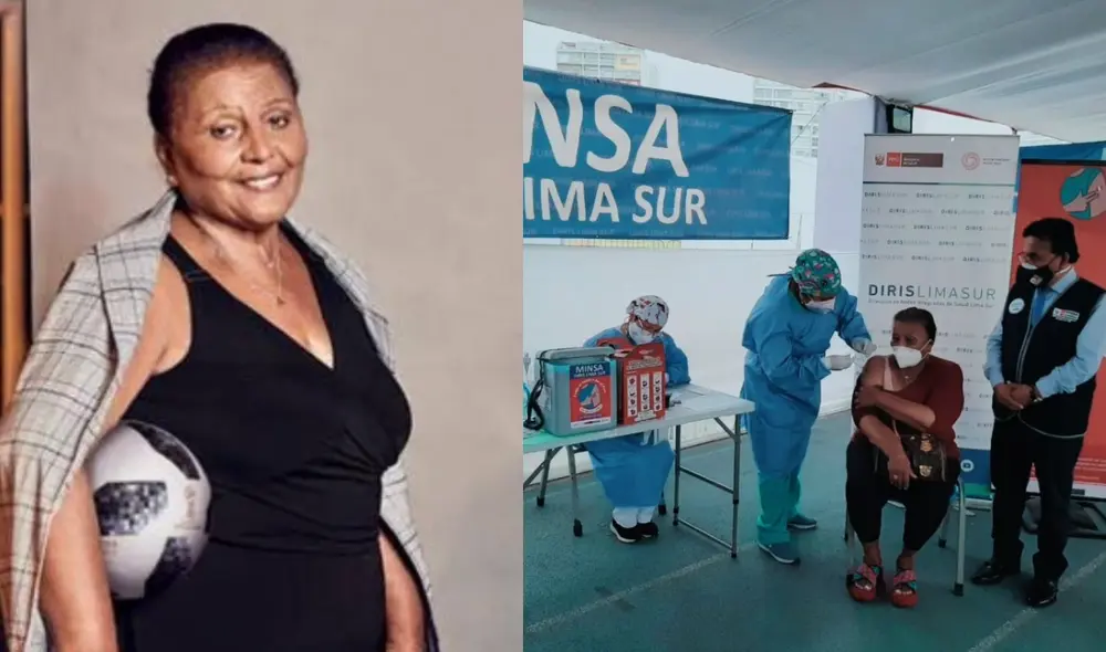 Minsa publicó una foto de la vacunación de Doña Peta para instar al público a que se coloquen la tercera dosis de refuerzo. Foto: Paolo Guerrero/Instagram, MINSA/Twitter. Minsa publicó una foto de la vacunación de Doña Peta para instar al público a que se coloquen la tercera dosis de refuerzo. Foto: Paolo Guerrero/Instagram, MINSA/Twitter.