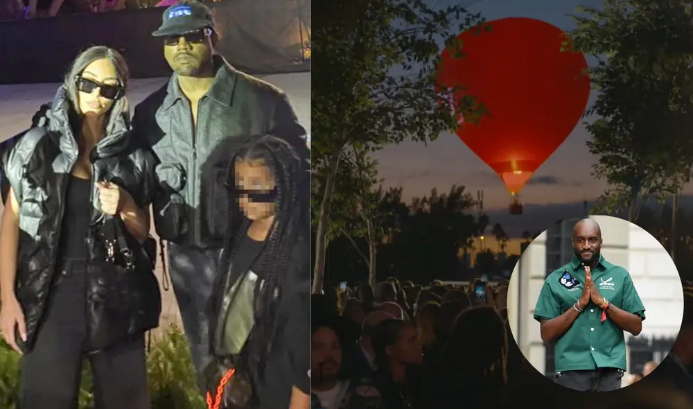 Kanye y Kim Kardashian asistieron al desfile de despedida del diseñador prodigio, Virgil Abloh. Foto: Life and Legacy/ GQ.