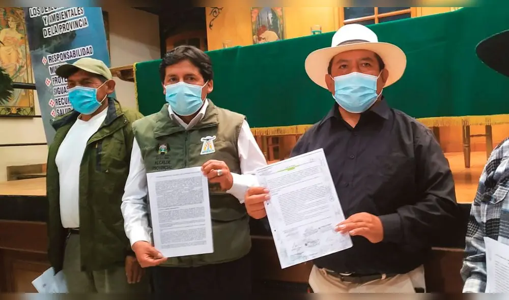 Solicitud. Dirigentes piden a mineras convenio marco. Solicitud. Dirigentes piden a mineras convenio marco.