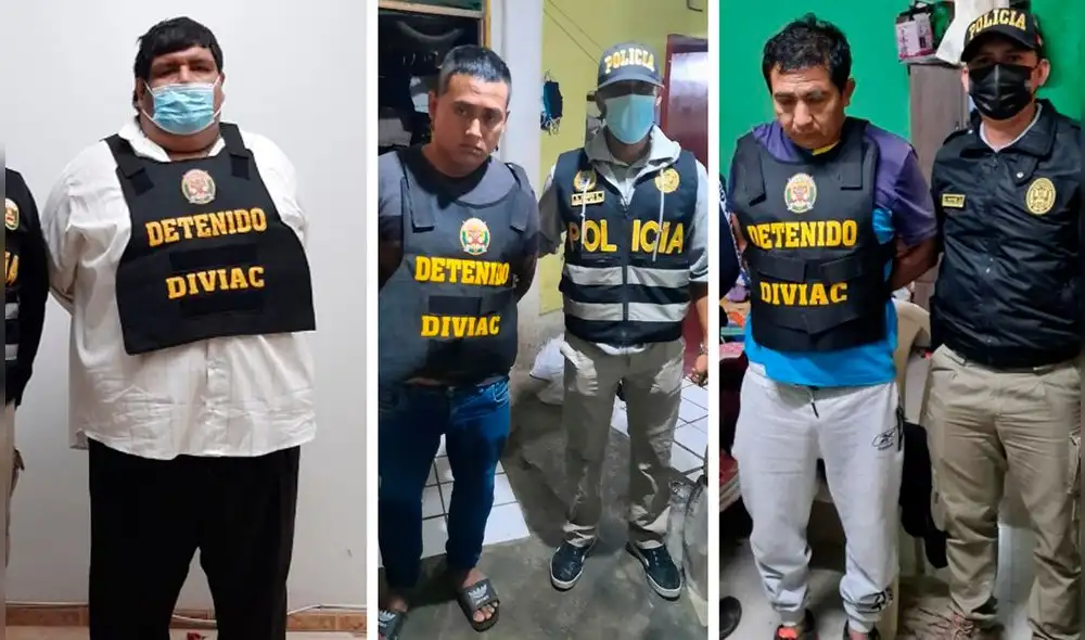 En la intervención y detención de estas personas participaron 300 agentes policiales. Foto: PNP.