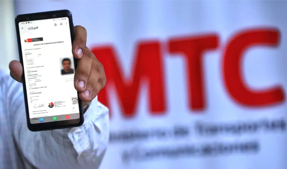 El brevete electrónico cuenta con un código QR que permite verificar la autenticidad del documento. Foto: Andina