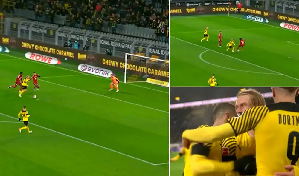 Brandt abrió el marcador en el Iduna Park. Foto: captura/ESPN