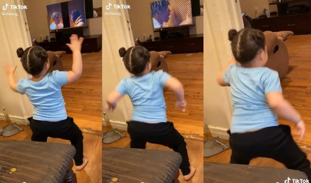 La usuaria @chascg_ suele compartir las travesuras y ocurrencias de su hija a través de la redes. Esta vez no fue la excepción y dejó maravillados a miles con su baile. Foto: captura de TikTok