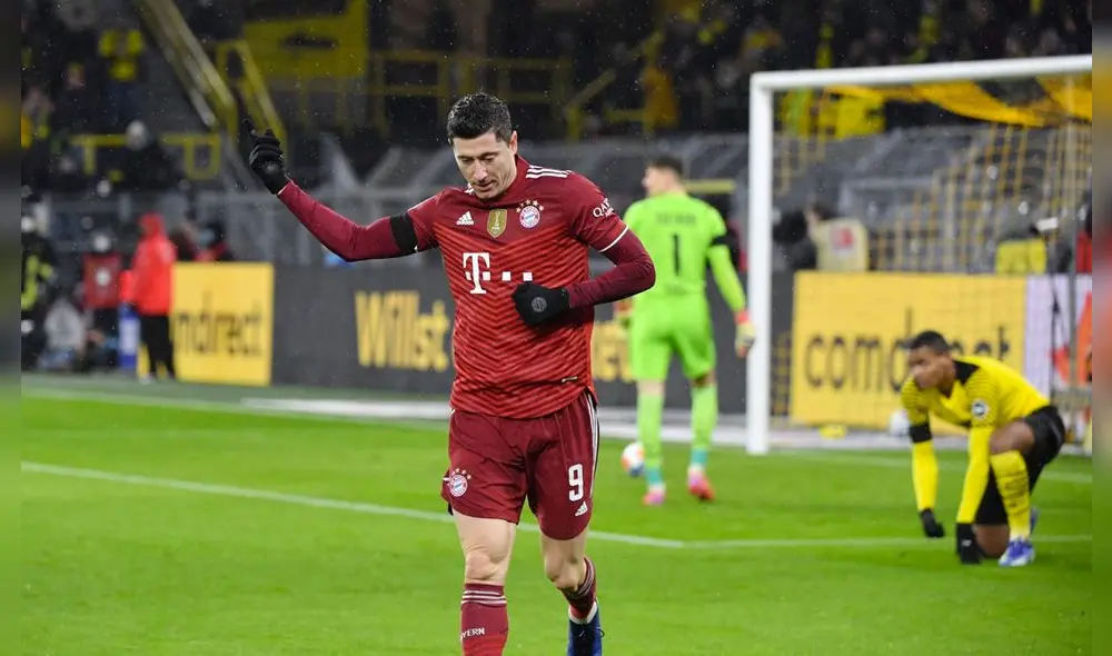 Robert Lewandowski marcó un doblete para el Bayern Múnich. Foto: Twitter Bayern Múnich