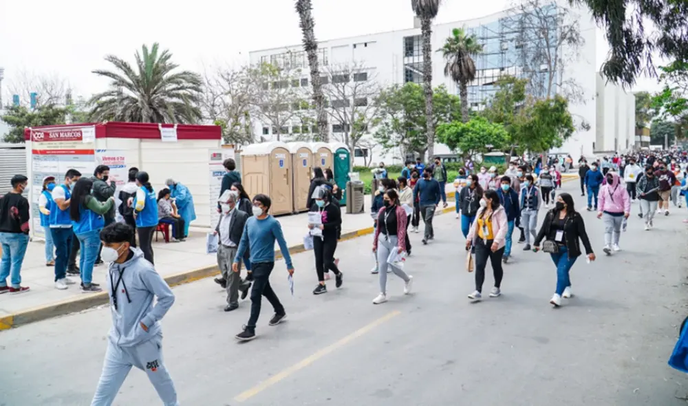 Examen presencial de la UNMSM se realiza en cuatro fechas. Foto: UNMSM Examen presencial de la UNMSM se realiza en cuatro fechas. Foto: UNMSM