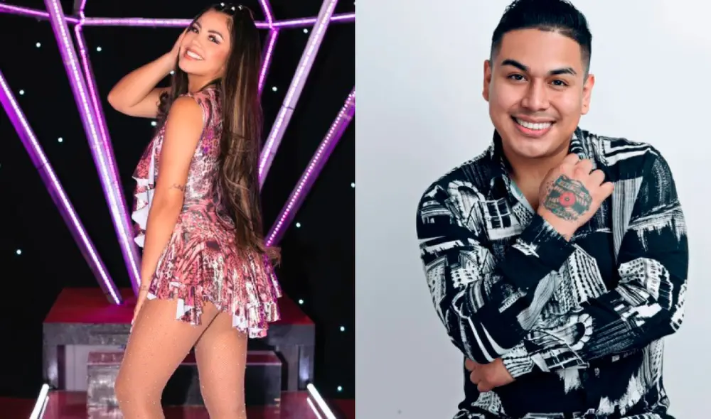 Estrella Torres prefiere salvar a César Vega entre los sentenciados de El artista del año. Foto: composición Estrella Torres, César Vega/Instagram.