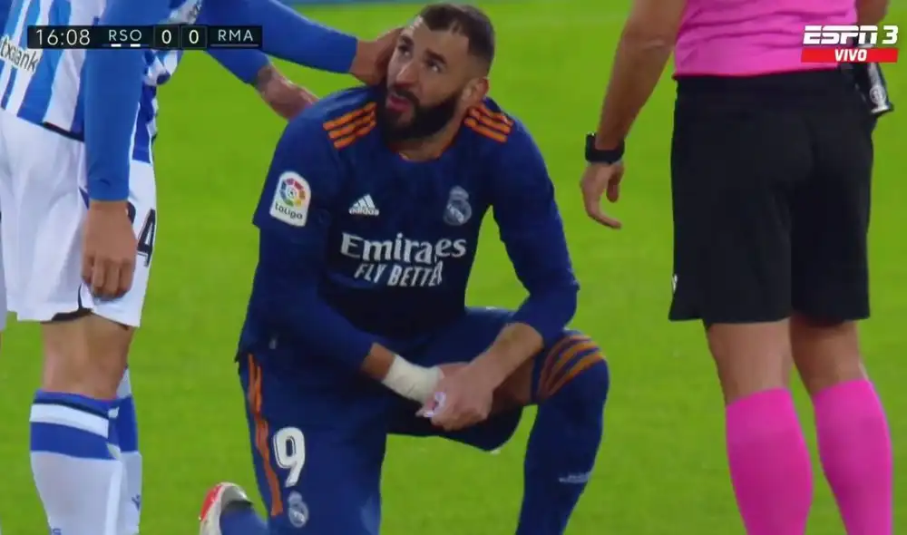 Benzema es el goleador del Real Madrid en LaLiga 2021-2022. Foto: captura video ESPN 3 Benzema es el goleador del Real Madrid en LaLiga 2021-2022. Foto: captura video ESPN 3
