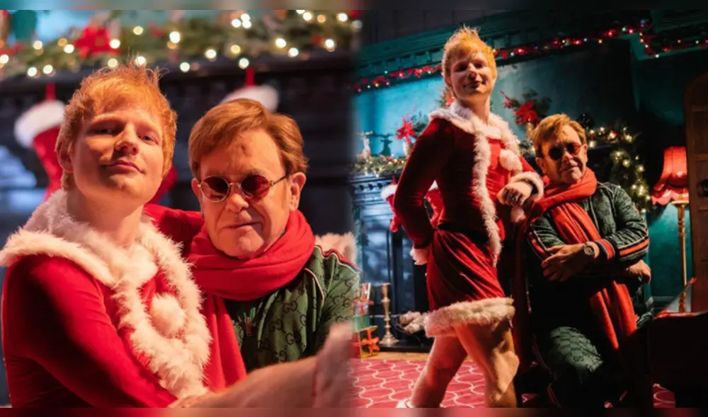 El tema de Ed Sheeran y Elton John fue dirigido por Jason Koenig y contó con la aparición de figuras como Mr Blobby, Jonathan Ross, Big Narstie, Michael McIntyre y The Darkness. Foto: composición/Ed Sheeran/Instagram