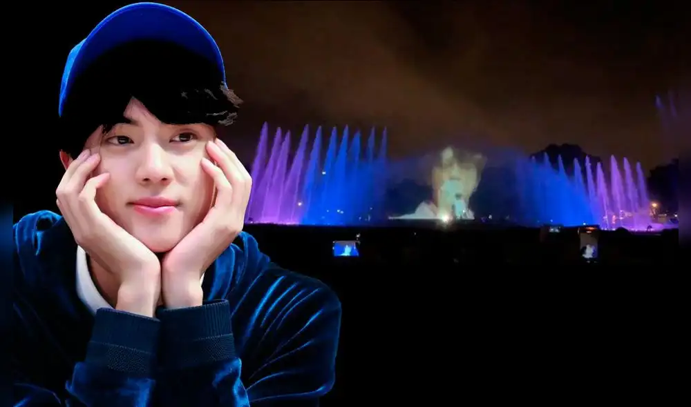 ARMY de Perú celebró cumpleaños de Jin de BTS en el Parque de las Aguas. Foto: composición La República/Instagram @MoonProjectPerú