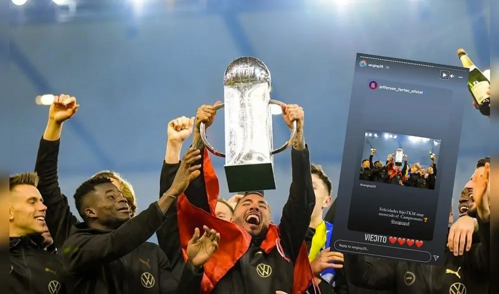 Jefferson Farfán y Sergio Peña se formaron en las divisiones menores de Alianza Lima. Foto: Instagram Sergio Peña