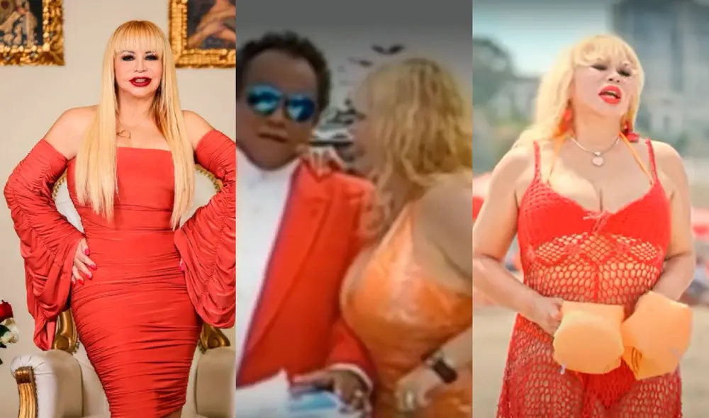 Susy Díaz ha protagonizado curiosos momentos en la televisión peruana y hasta en un programa de Estados Unidos. Foto: composición Susy Díaz/Instagram, captura YouTube.