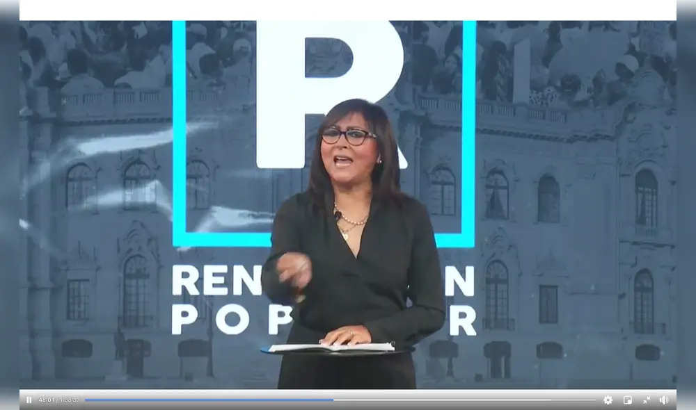 La congresista por Renovación Popular señaló que S/ 15.000 de sueldo es insuficiente. Foto: captura/La República