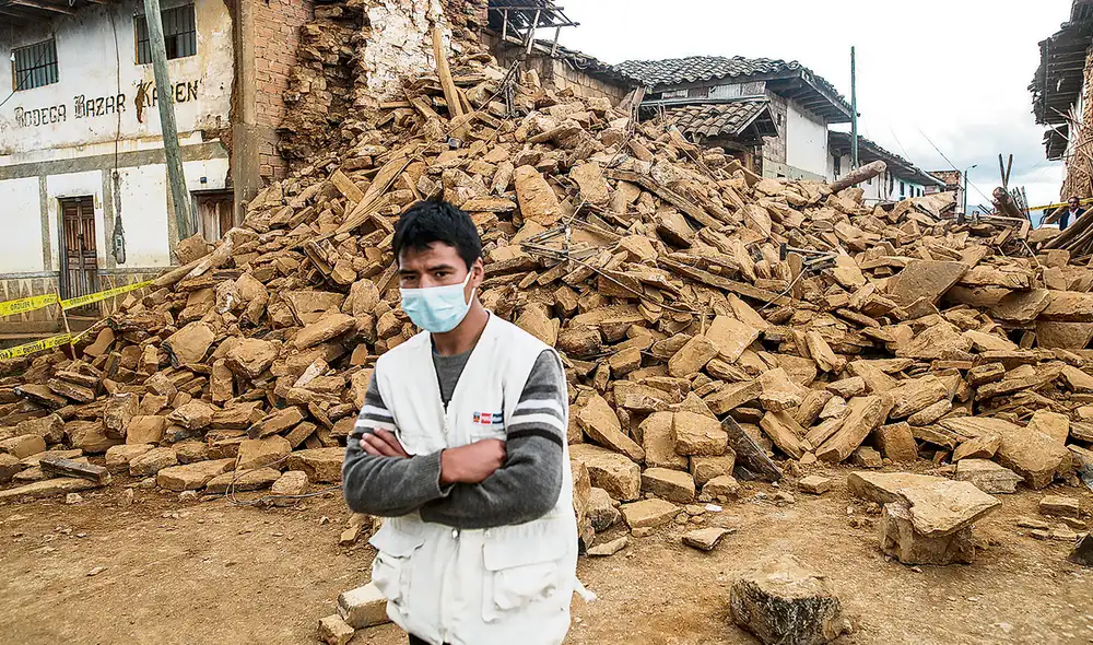 Derrumbe. Un total de 879 casas quedaron en estado ruinoso. Las familias lo perdieron todo y necesitan ayuda urgente. Foto: Presidencia de la República