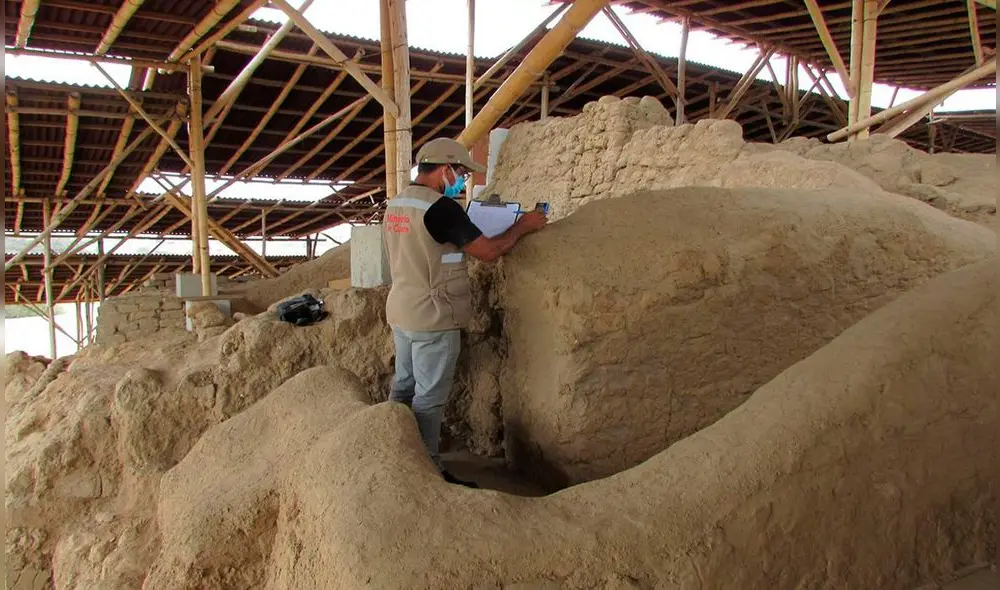 Huaca Las Abejas está ubicada en una de las 26 pirámides del complejo arqueológico Túcume. Foto: Unidad Ejecutora Naylamp.
