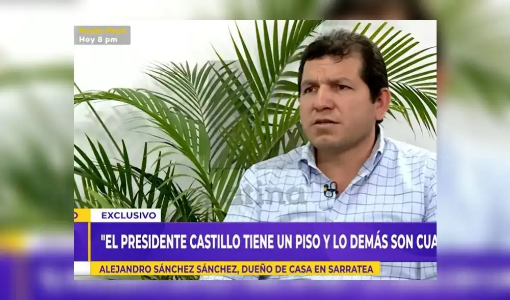 Alejandro Sánchez Sánchez es el empresario cajamarquino dueño de la vivienda en Breña donde Castillo organizó reuniones. Foto: captura de Latina