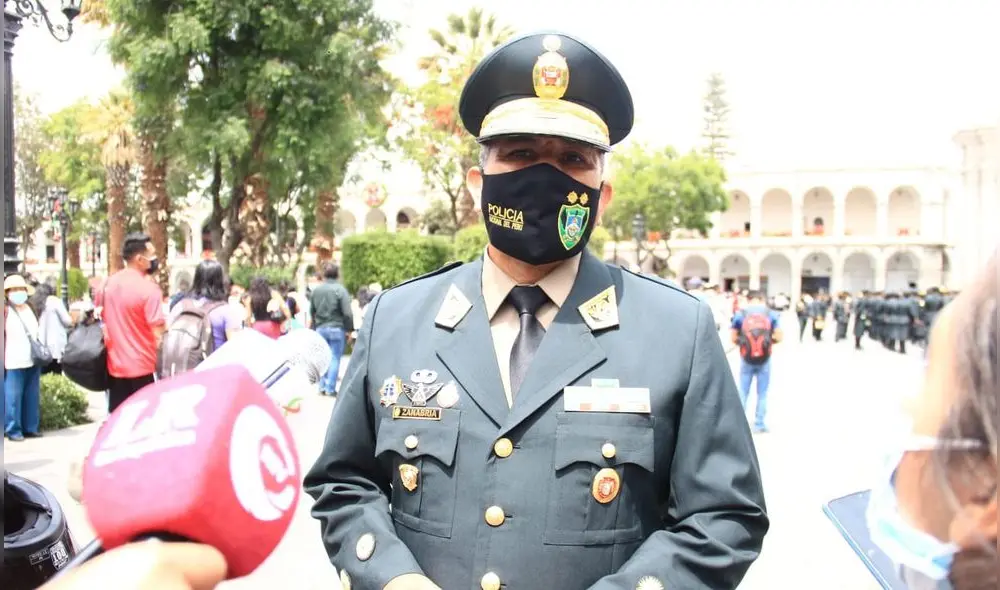 General PNP Víctor Zanabria señaló que realizarán reuniones con el Ministerio Público. Foto: La República / Zintia Fernández General PNP Víctor Zanabria señaló que realizarán reuniones con el Ministerio Público. Foto: La República / Zintia Fernández