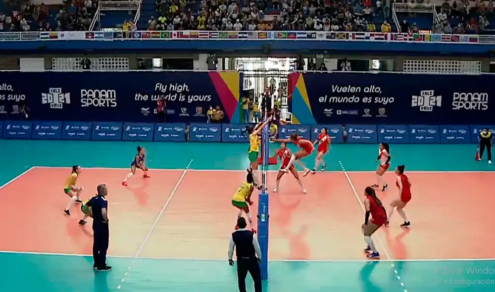 Perú se ubicó en segundo lugar en vóley femenino. Foto: captura Panam Sports Channel