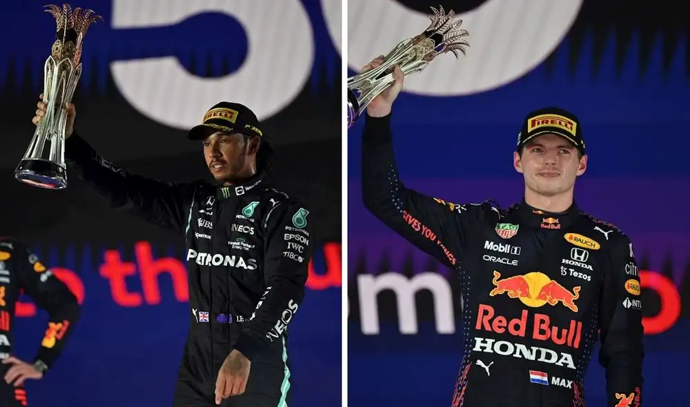 Lewis Hamilton y Max Verstappen han sido los grandes protagonistas de la temporada 2021 de la Formula 1. Foto: EFE. Lewis Hamilton y Max Verstappen han sido los grandes protagonistas de la temporada 2021 de la Formula 1. Foto: EFE.