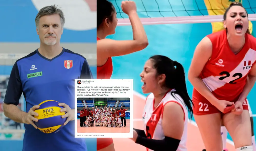 Hervas asumió el cargo de director técnico de la selección peruana femenina en 2018. Foto: La República/Twitter FPV