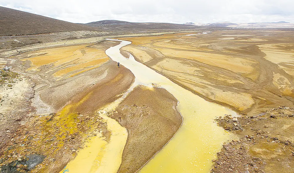 Hace 20 años, en estas aguas crecían y se pescaban truchas. Actualmente no queda nada de eso. Foto: Juan Carlos Cisneros / La República Hace 20 años, en estas aguas crecían y se pescaban truchas. Actualmente no queda nada de eso. Foto: Juan Carlos Cisneros / La República