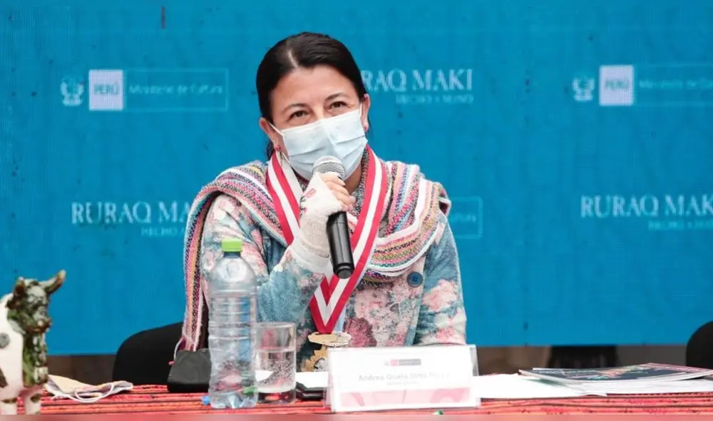 Ortiz juró como ministra de Cultura el último 6 de octubre. Foto: Mincul Ortiz juró como ministra de Cultura el último 6 de octubre. Foto: Mincul