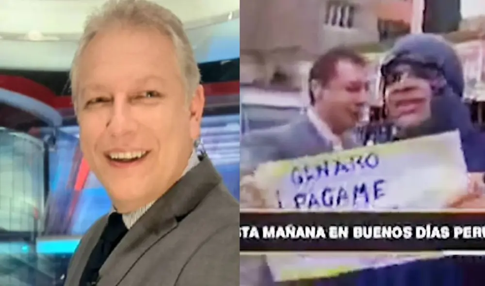 Gunter Rave fue interrumpido por extrabajador de Panamericana TV durante enlace en vivo. Foto: Instagram/ captura de Panamericana TV