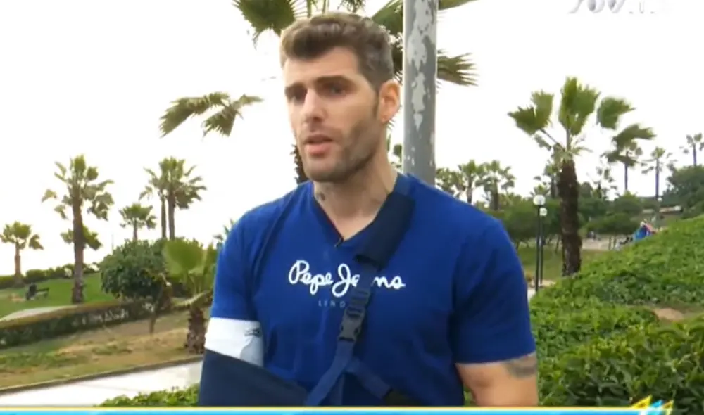 Greg Michael estuvo a punto de perder el brazo tras un grave accidente. Foto: captura ATV