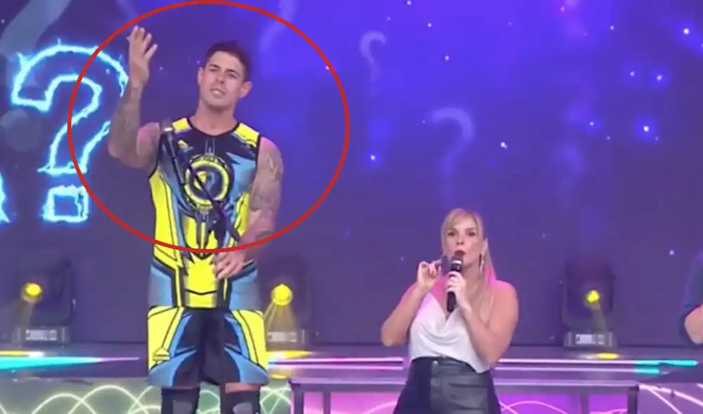 El chico reality Hugo García se mostró incomodo con la pregunta de Johanna San Miguel. Foto: Captura / América TV El chico reality Hugo García se mostró incomodo con la pregunta de Johanna San Miguel. Foto: Captura / América TV