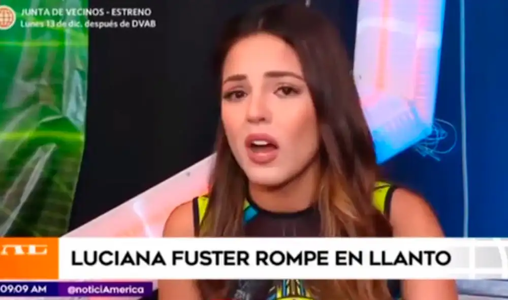 Luciana Fuster negó tener un romance con Diego Rodríguez. Foto: captura América TV