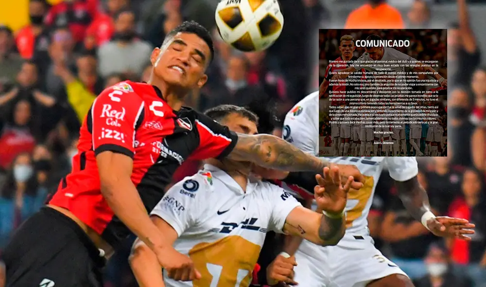 En la segunda semifinal entre Atlas y Pumas se produjo la polémica con Santamaría. Foto: captura TUDN