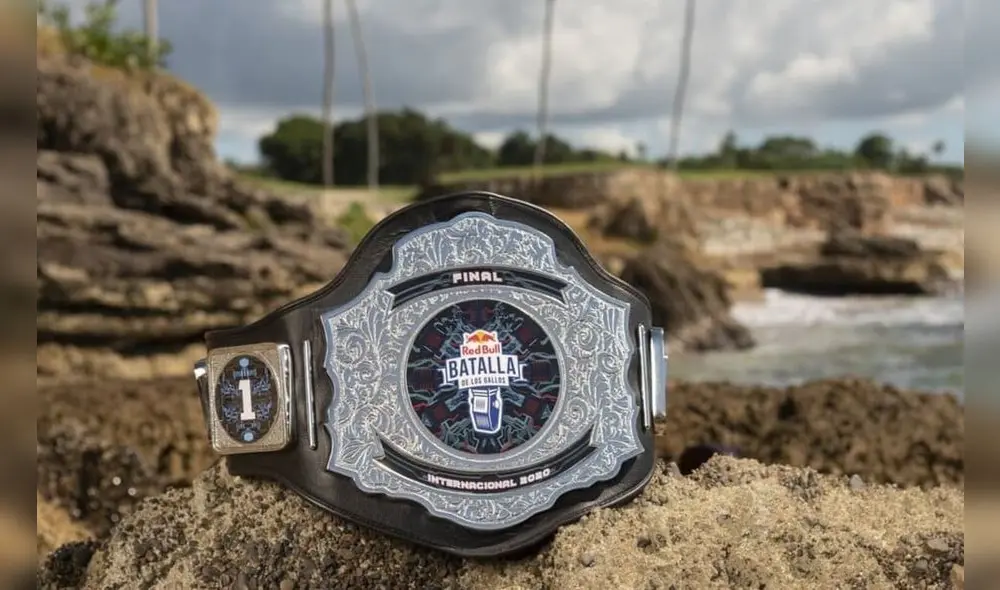 El cinturón de Red Bull Internacional. Foto: Red Bull Batalla