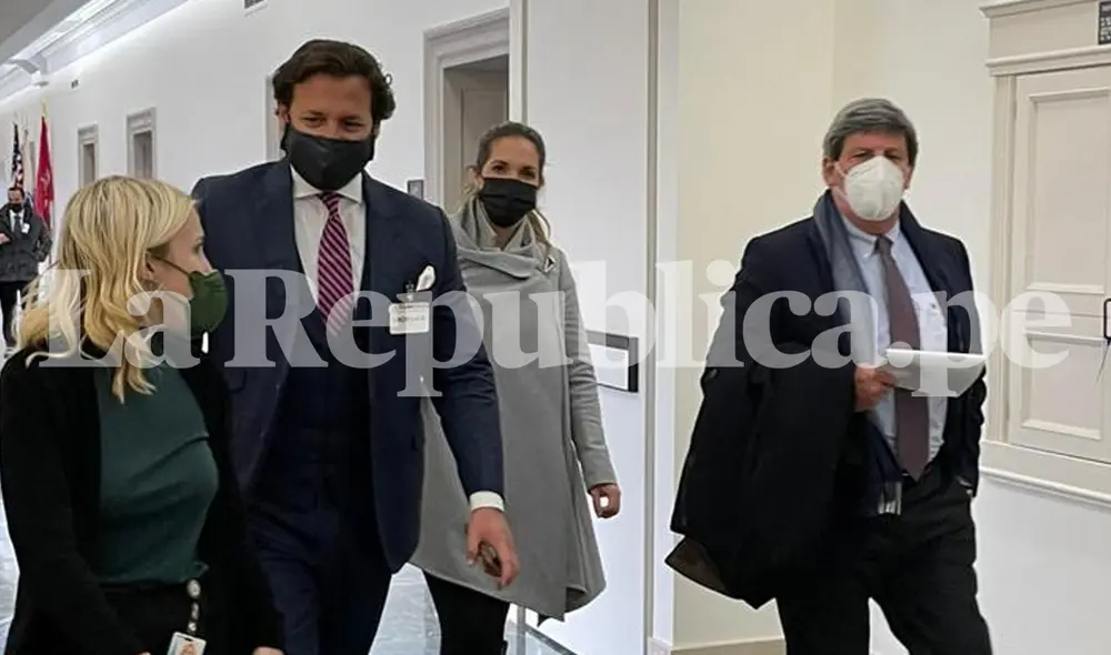 Políticos peruanos en Congreso de Estados Unidos: Julio César Alonso Lindley, Andrea Lanata y Rafael Rey. Foto: La República Políticos peruanos en Congreso de Estados Unidos: Julio César Alonso Lindley, Andrea Lanata y Rafael Rey. Foto: La República