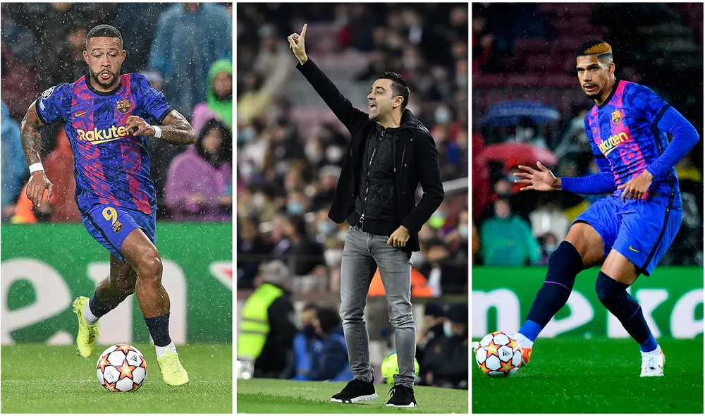 Será el segundo partido de Xavi al mando del Barza en Champions League. Foto: composición/ AFP/ FC Barcelona